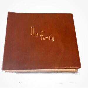 Vintage l Top Grain Cowhide Decorated l Photo Album